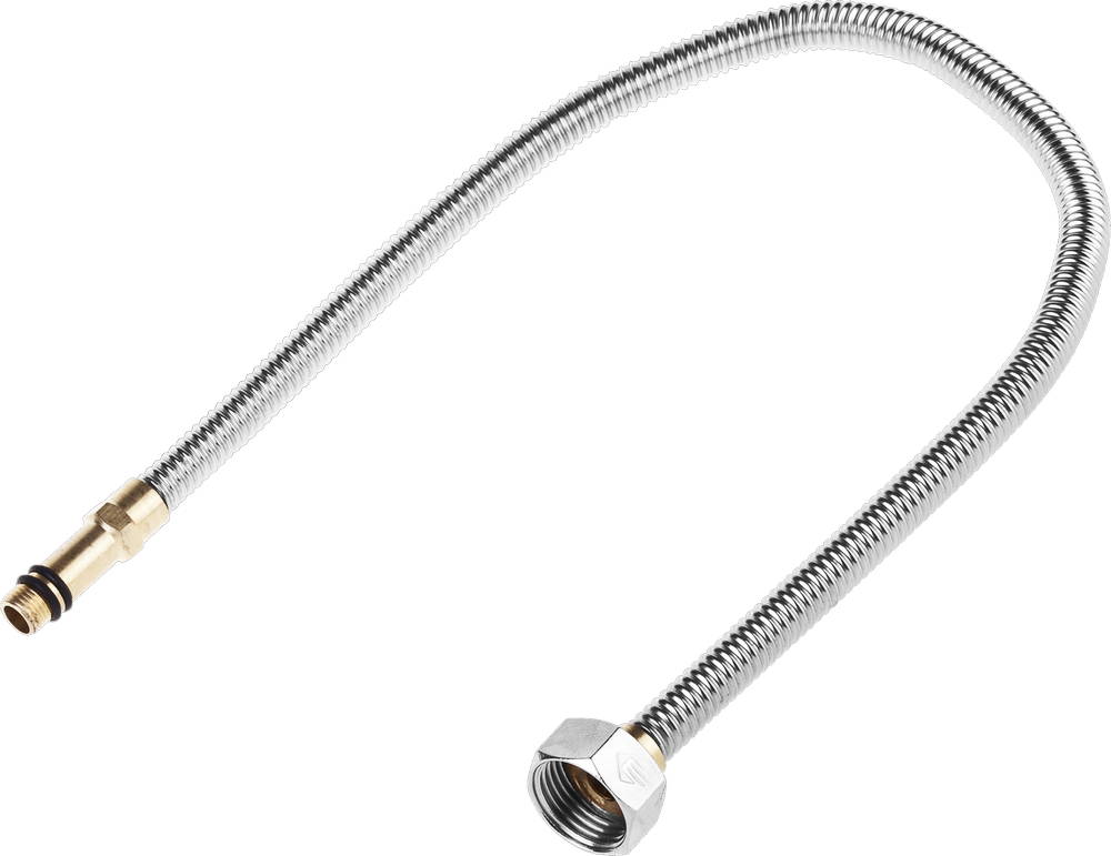 ЗУБР 1/2″, 0.5 м, гайка-штуцер, сильфонная подводка для смесителей с удлиненным штуцером (51013-050)