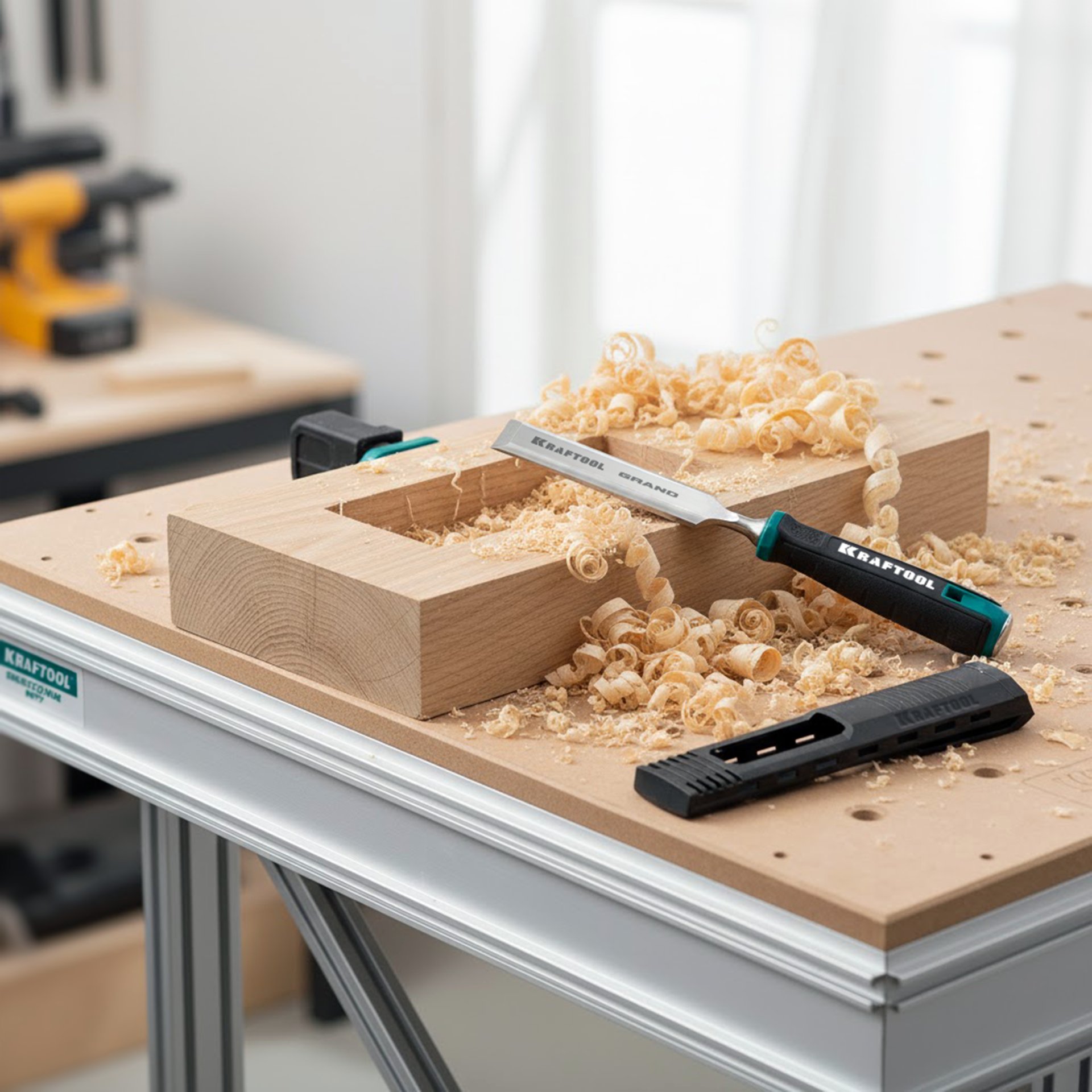 KRAFTOOL GRAND стамеска-долото с двухкомпонентной рукояткой, 25 мм