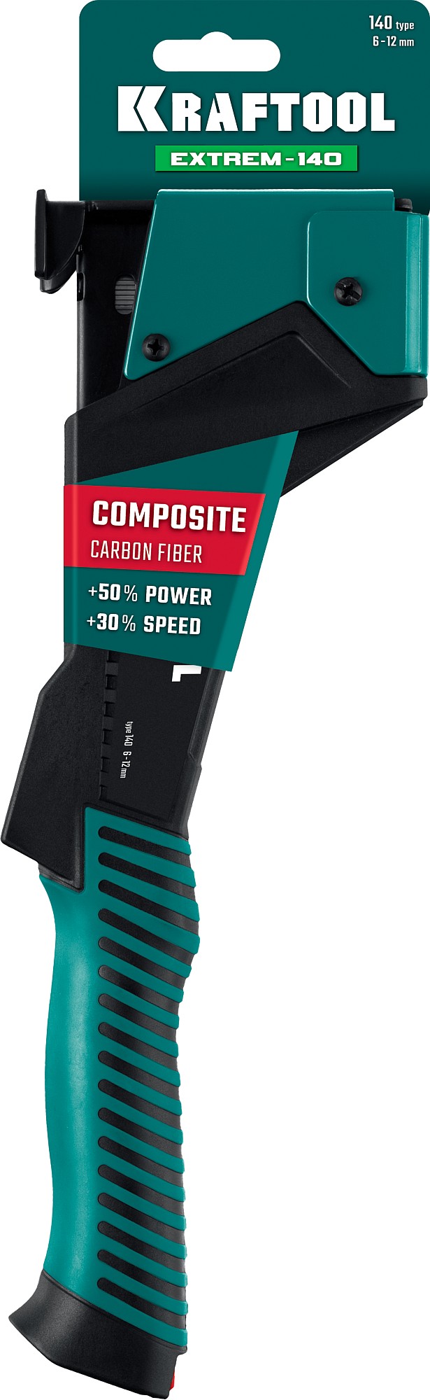 KRAFTOOL EXTREM-140 тип 140 (G/11/57) 20GA (6-12мм), композитный сверхлёгкий скобозабиватель (3154)