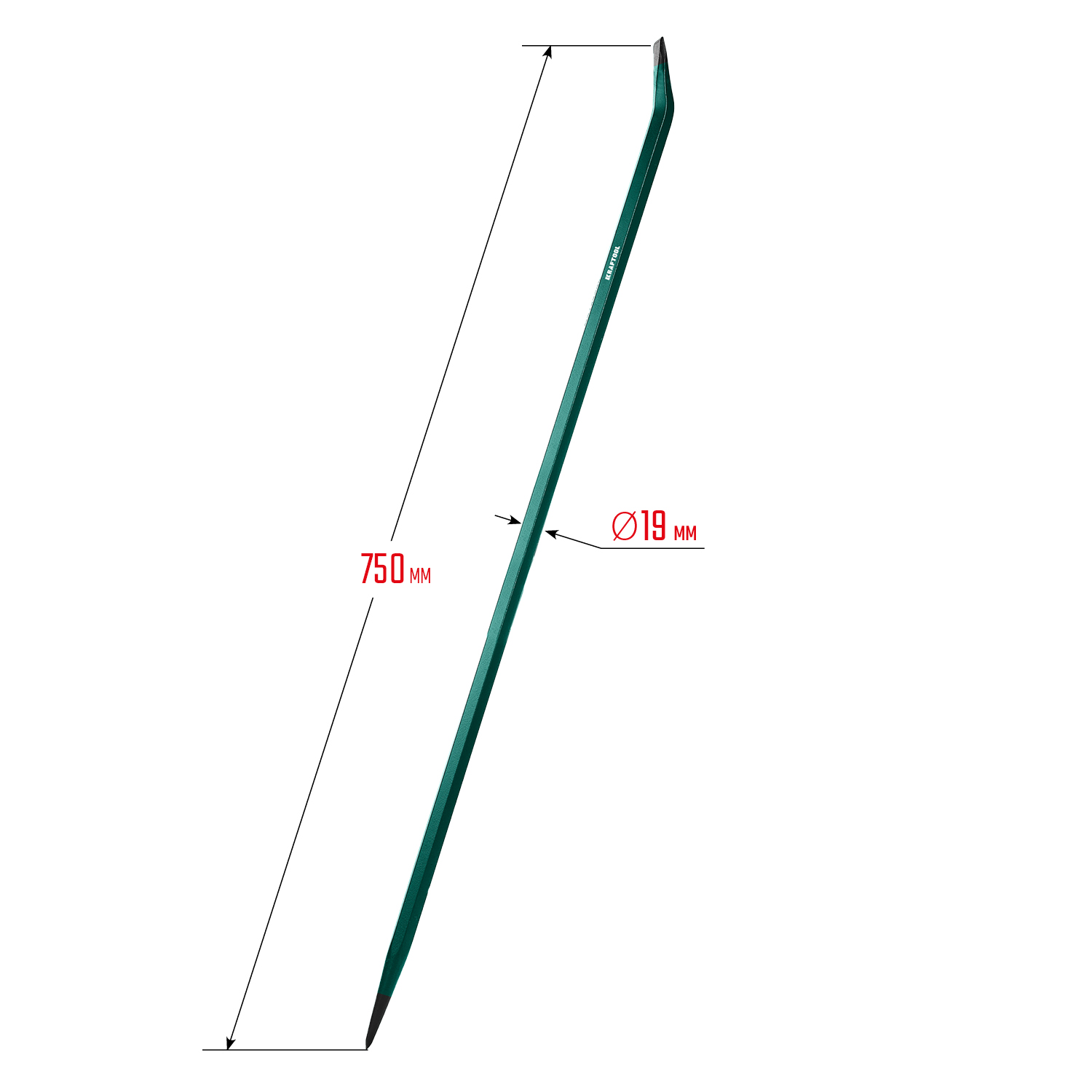 KRAFTOOL 750 мм, 19 мм, монтажный лом (21807-75)
