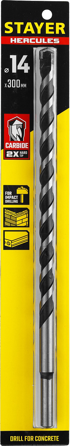 STAYER Hercules, 14 x 300 мм, cверло по бетону, Professional (2915-300-14)