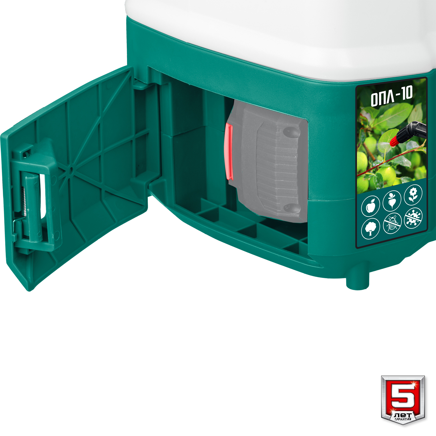 ЗУБР 10 л, без АКБ, аккумуляторный опрыскиватель (ОПЛ-10)