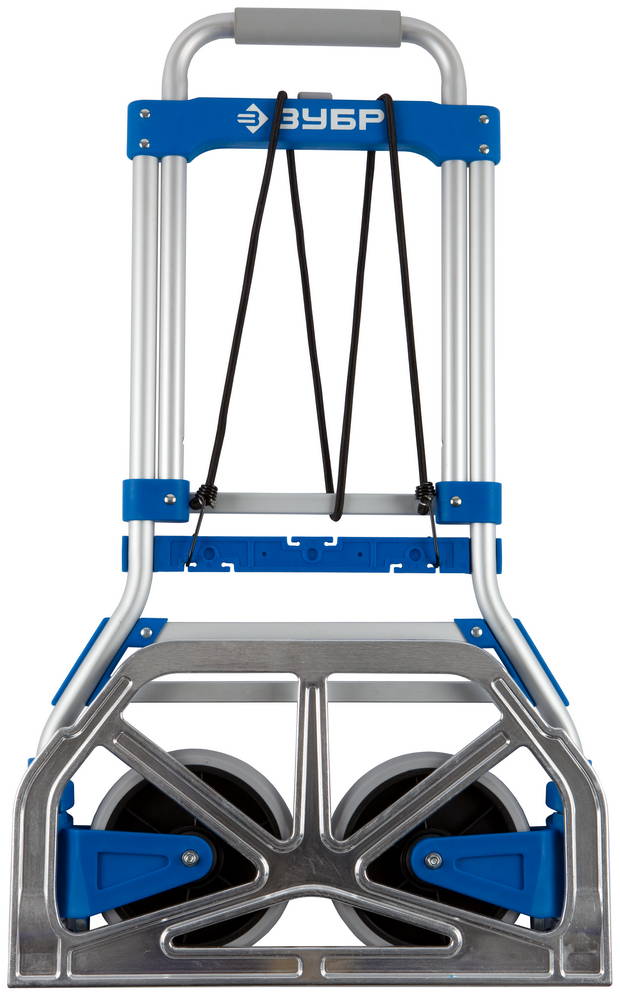 ЗУБР ТР-90, до 90кг, каркас и платформа из алюм, платформа 48.5х28.5см, колеса d13 см, вес 4.65кг, складная хозяйств тележка, Профессионал (38750-90)