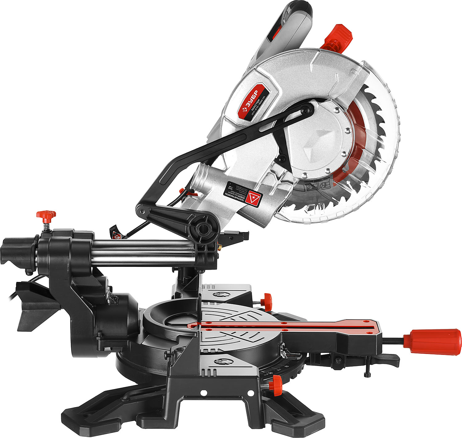 ЗУБР ЗПТ-210-1600 ПЛ пила торцовочная с протяжкой, d 210 х 30 мм, 1600 Вт