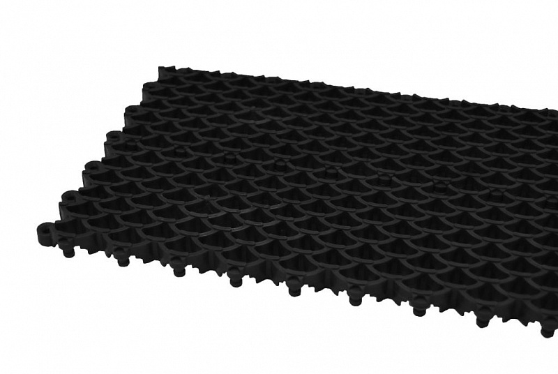 Ячеистое модульное покрытие "Барьер" (100x400x20 мм.) черный