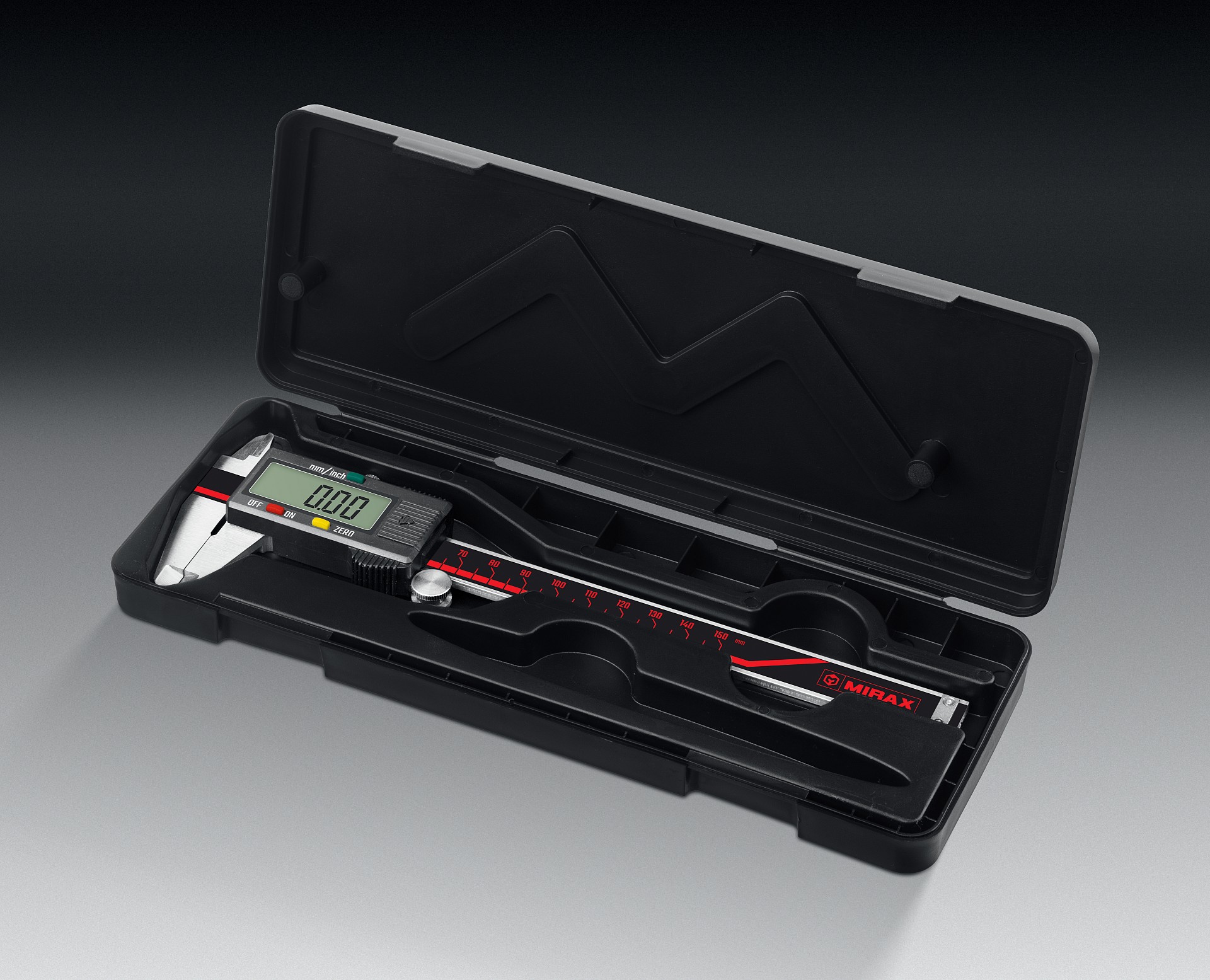 MIRAX 150 мм, электронный стальной штангенциркуль (34413-150)