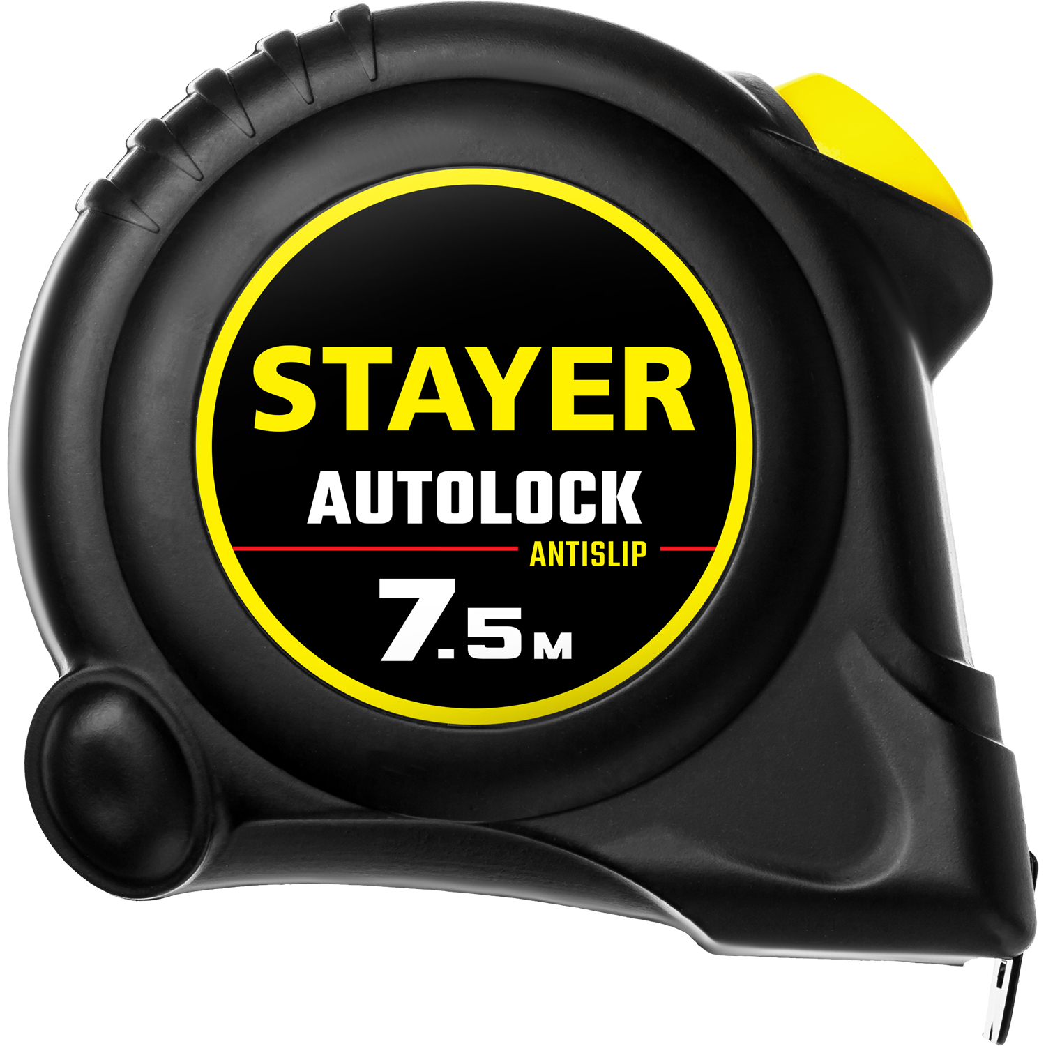 STAYER AutoLock, 7.5 м х 25 мм, рулетка с автостопом (2-34126-07-25)