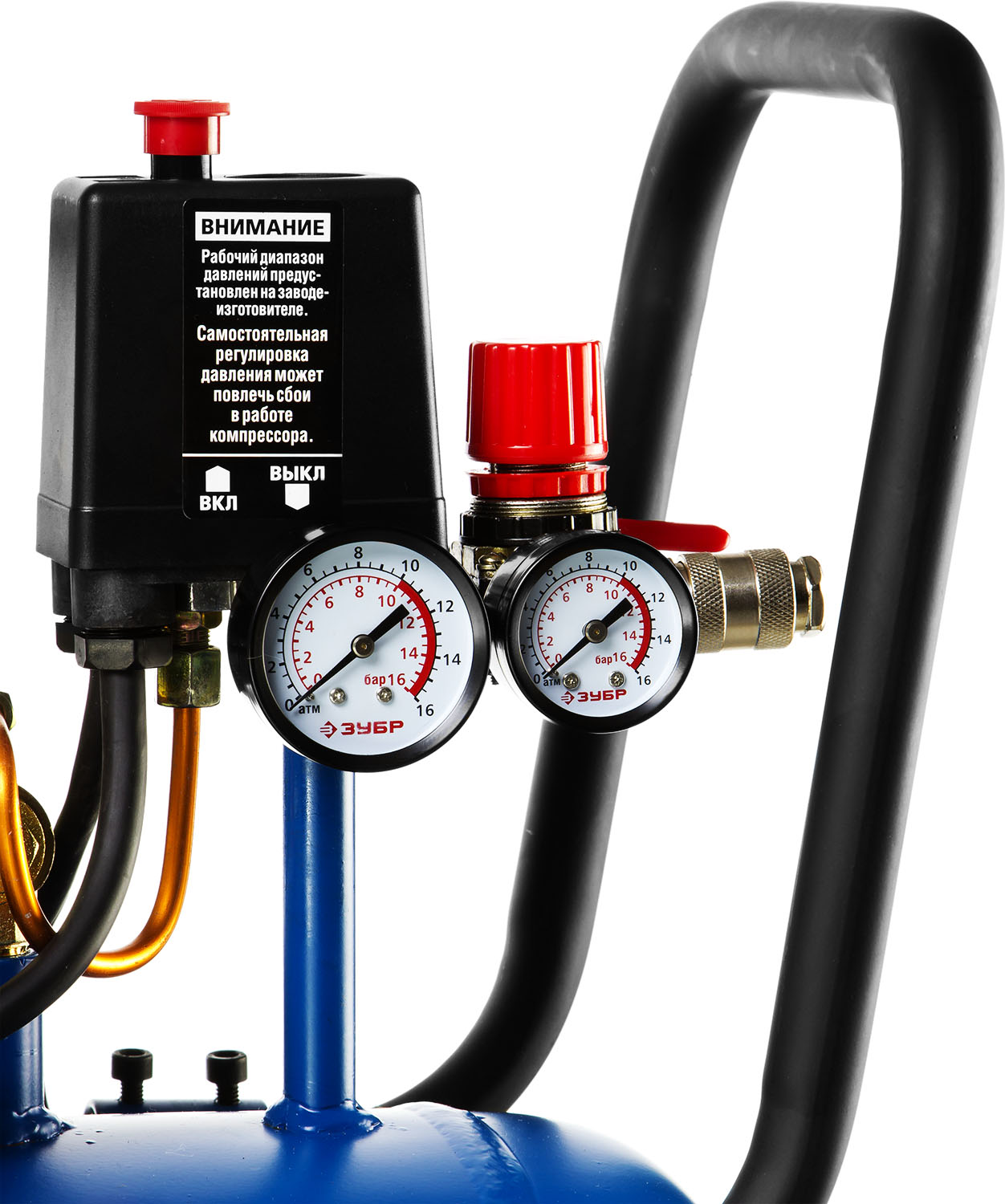 ЗУБР 360 л/мин, 50 л, 2200 Вт, ременной масляный компрессор, Профессионал (ЗКПМ-360-50-Р-2.2)