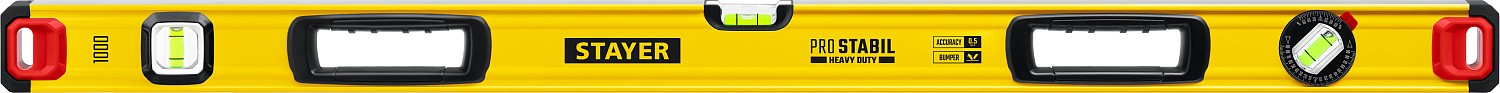 STAYER PRO STABIL, 1000 мм, усиленный профиль, уровень с поворотным глазком, Professional (3471-100)