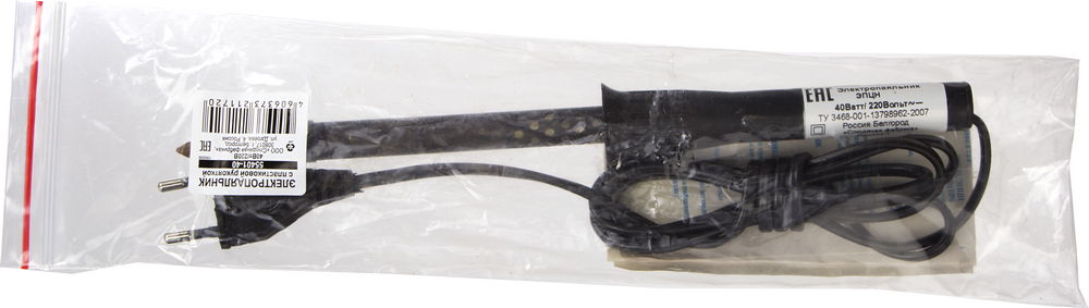 ЭПЦН Россия, 40 Вт, электропаяльник с пластиковой рукояткой (55401-40)