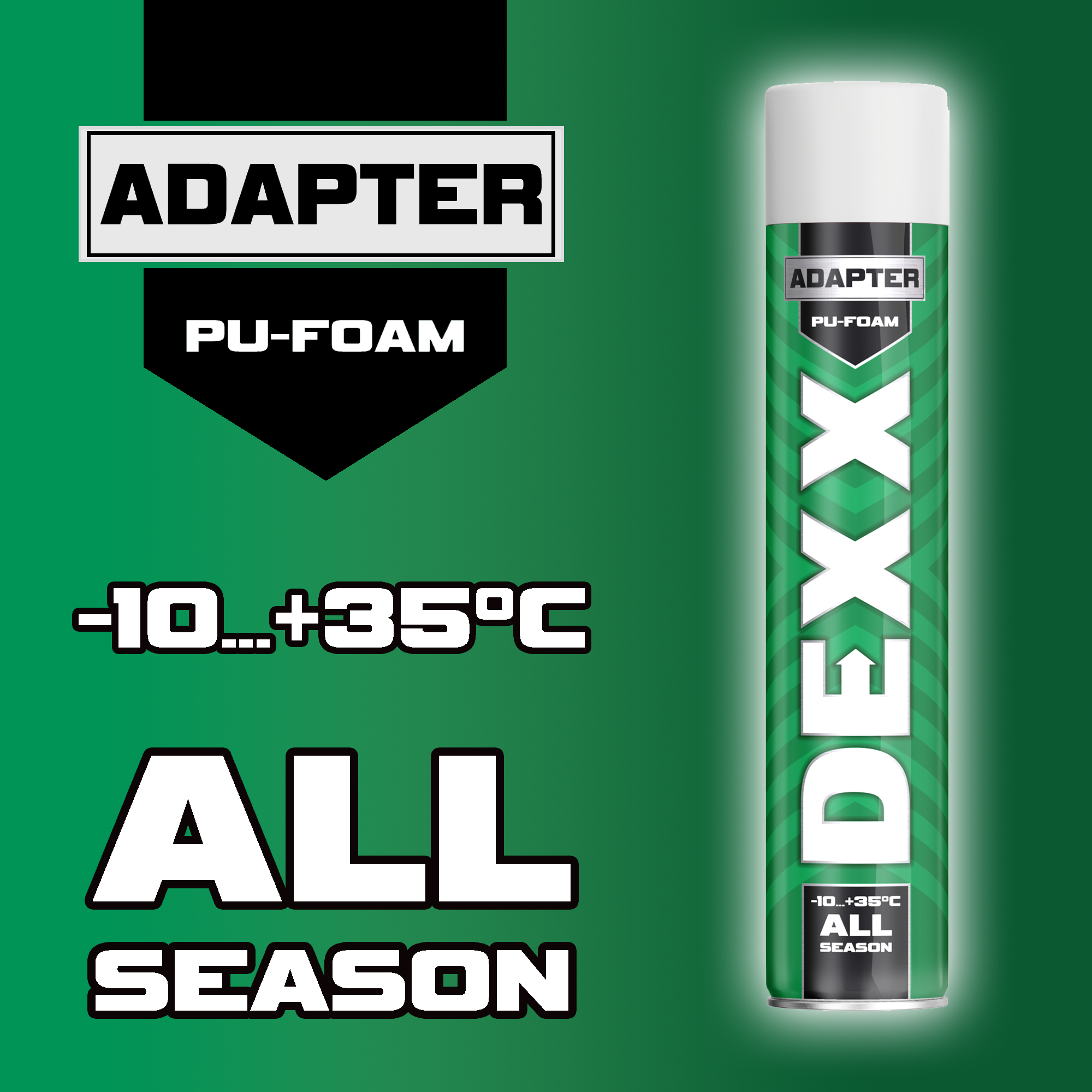 DEXX ADAPTER, 750 мл, адаптерная, выход до 25 л, монтажная пена (41123)