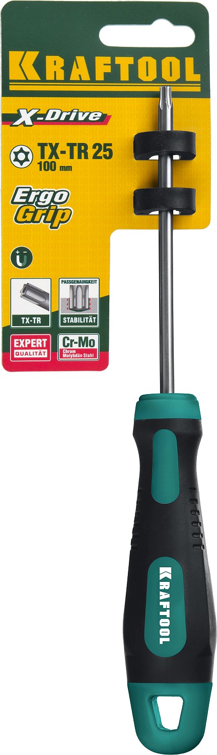 KRAFTOOL Х-Drive, TX HOLE25 x 100, отвертка (250077-25-100)