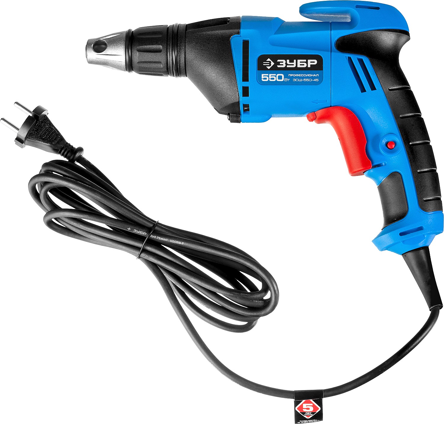 ЗУБР УНИВЕРСАЛ, 550 Вт, 10 Н·м, сетевой шуруповерт (ЗСШ-550-45)