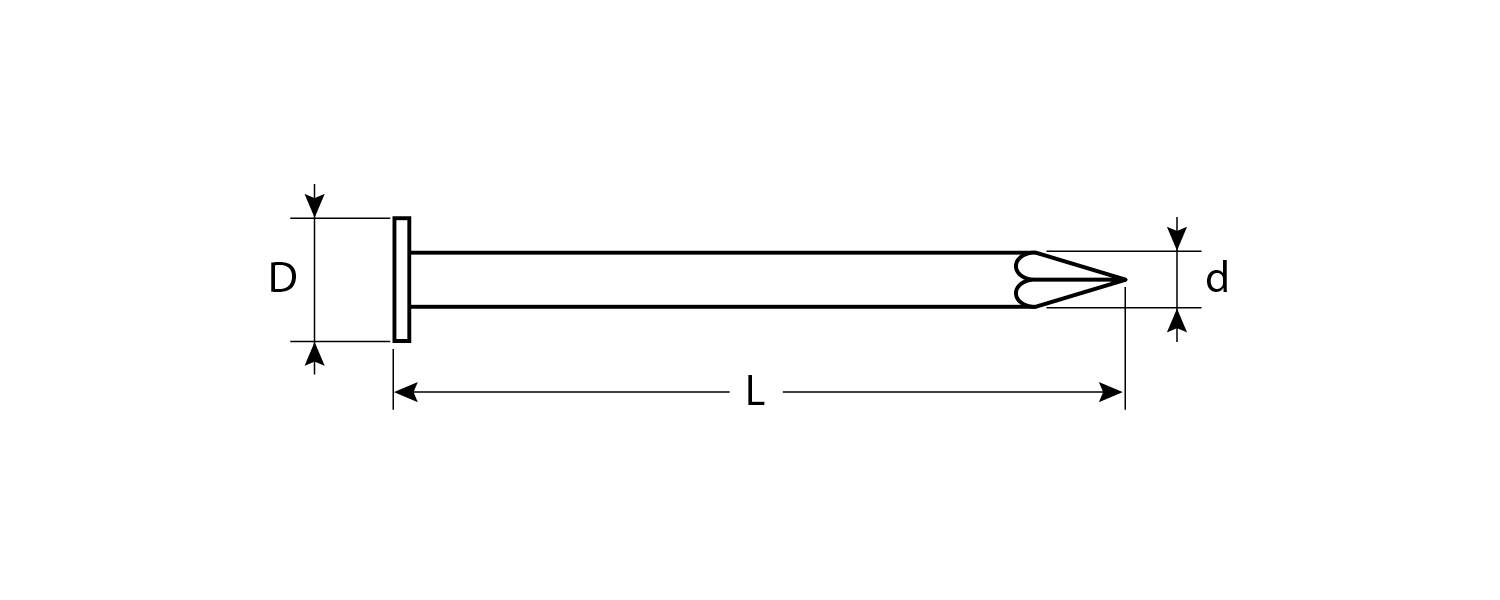 ЗУБР ГОСТ 4029-63, 25 x 2 мм, цинк, 100 г, толевые гвозди (305216-20-025)