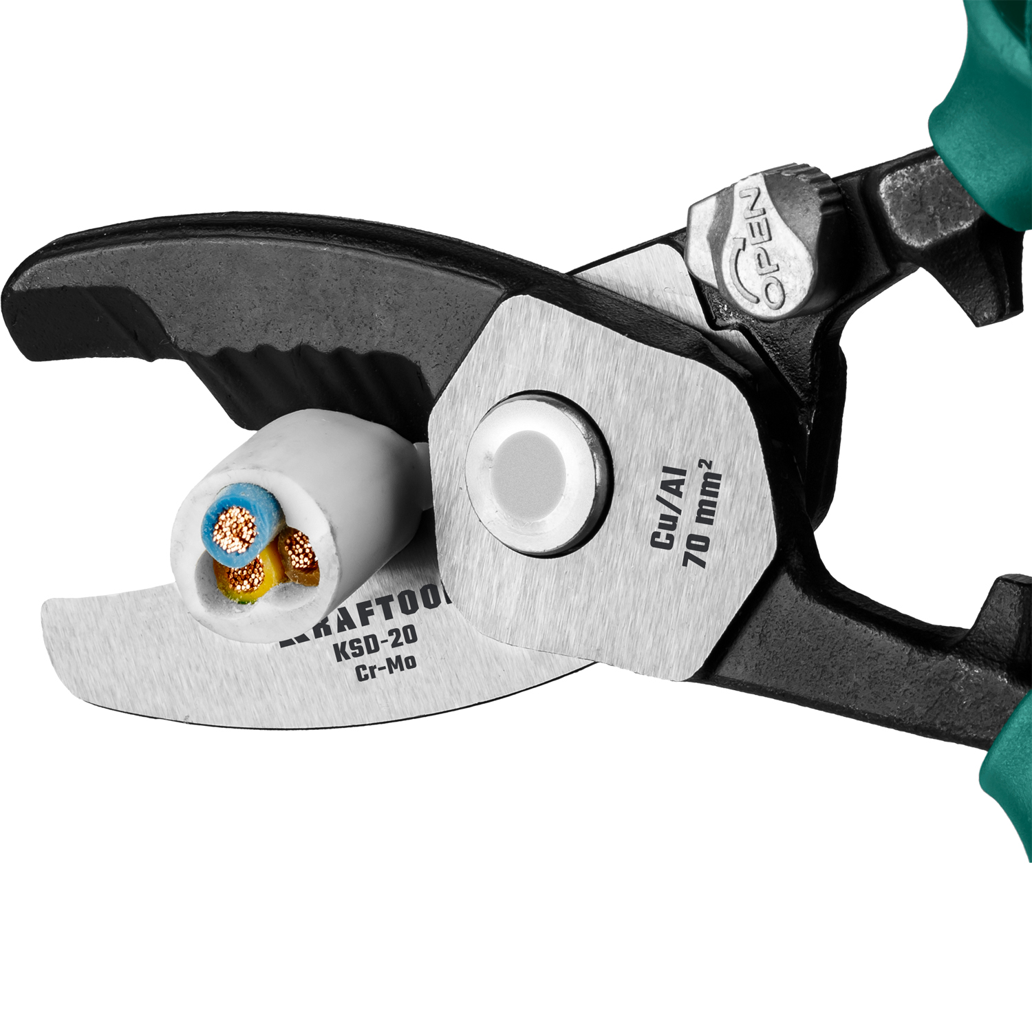 KRAFTOOL KSD-20, d 20мм, 200мм, с двойными режущими кромками, кабелерез (23332-20)