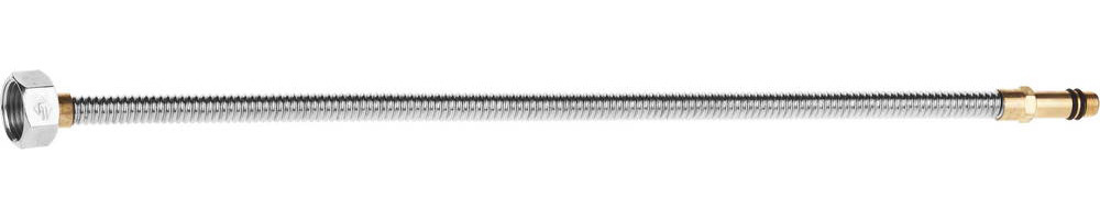 ЗУБР 1/2″, 0.4 м, гайка-штуцер, сильфонная подводка для смесителей с удлиненным штуцером (51013-040)