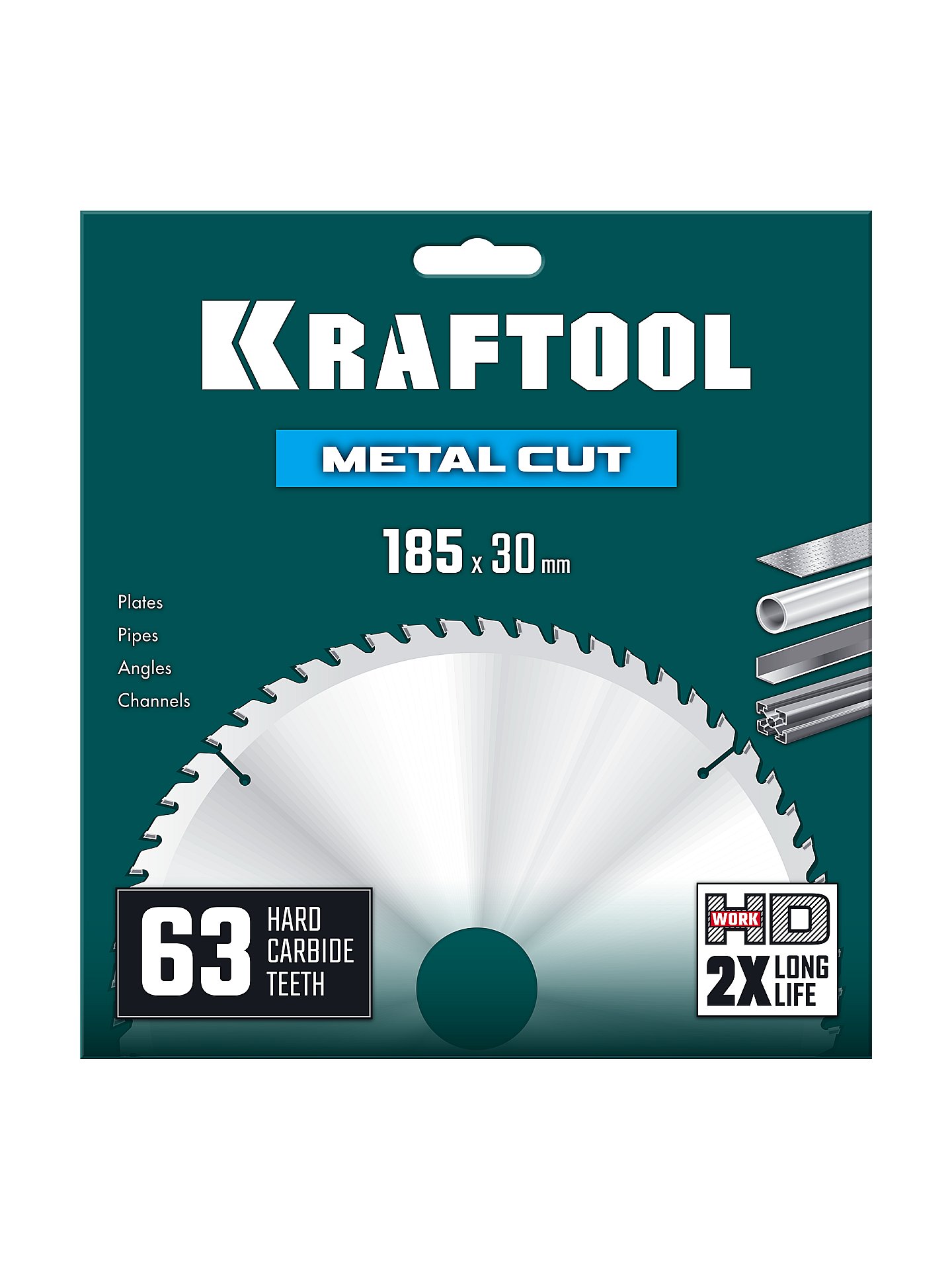 KRAFTOOL Metal Cut 185 х 30 мм, 63Т, диск пильный по металлу и стали (36954-185-30-63)