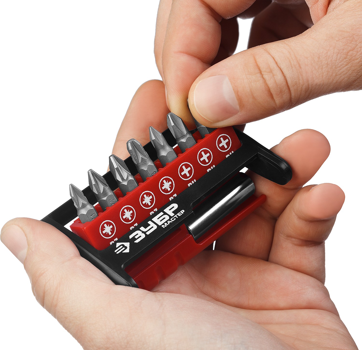 ЗУБР MX-8, 8 шт, набор бит с адаптером (26089-H8)