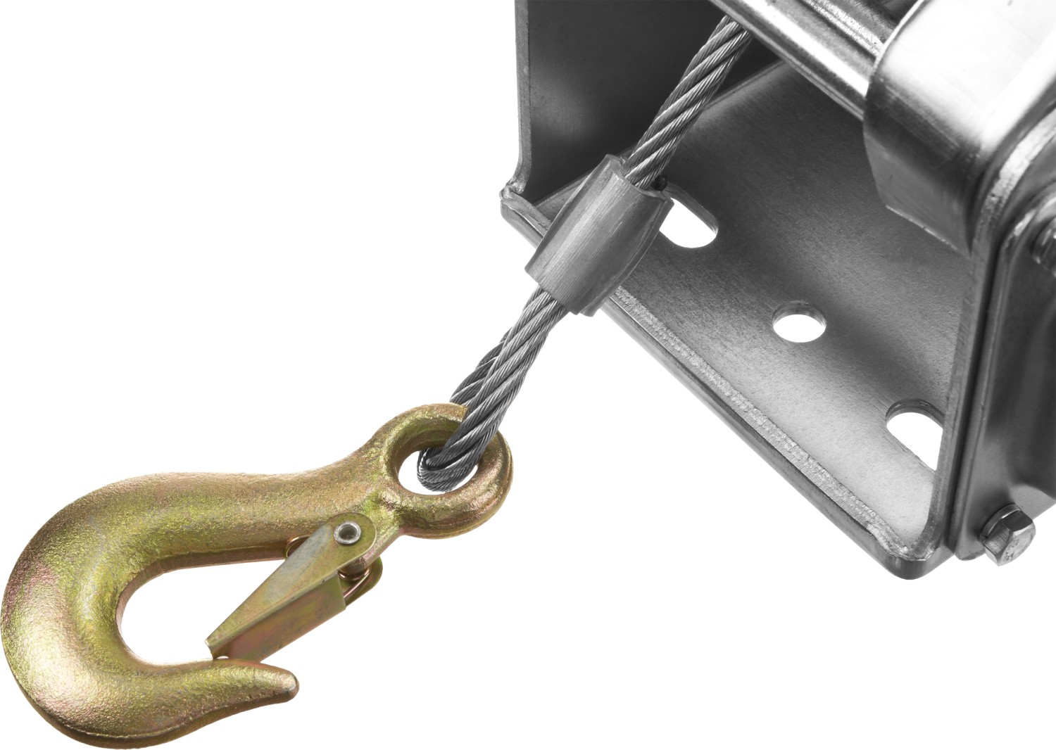 ЗУБР 1.3 т, 8 м, ручная барабанная подъемная тросовая лебедка, Профессионал (43117-1.3)