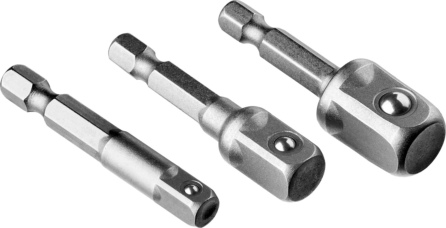 STAYER Maxfix, 50 мм, 3 шт, адаптеры для торцовых головок (26656-H3)