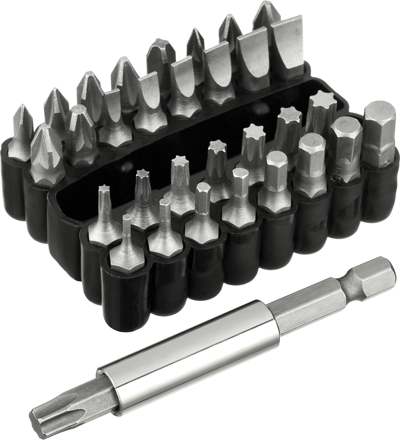 STAYER 33 шт, набор бит с магнитным адаптером (26085-H33)