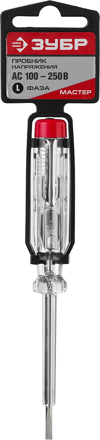 ЗУБР 100 - 250 В, 140 мм, электрический пробник (25725)