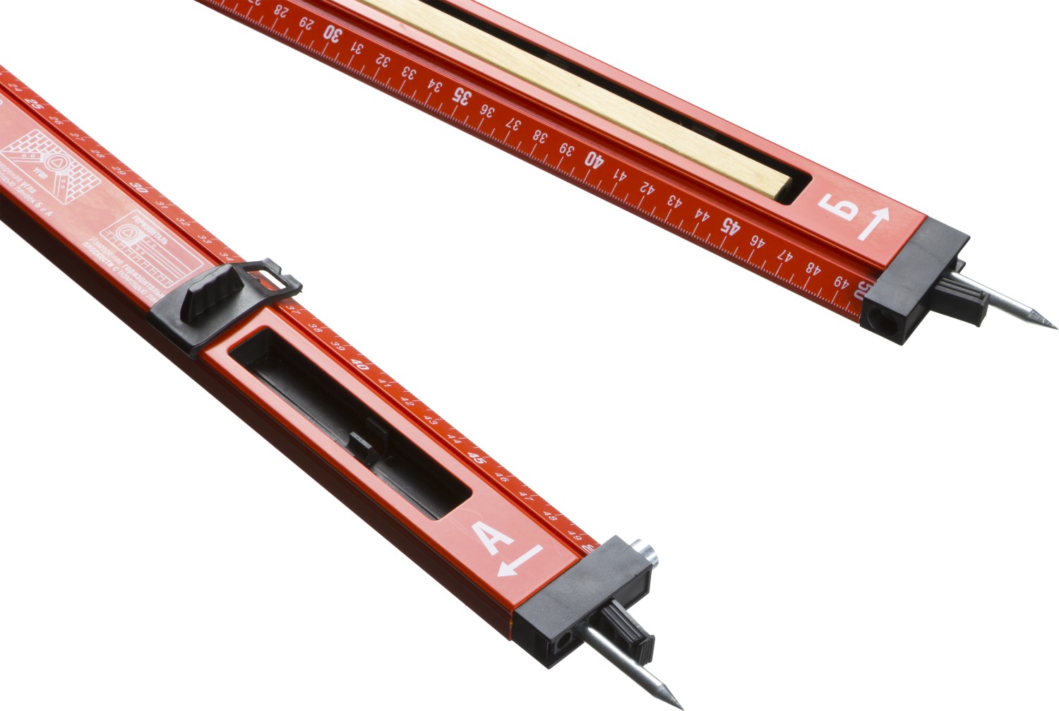 ЗУБР УГЛОМЕР, 500 мм, складной уровень-угломер (34740)