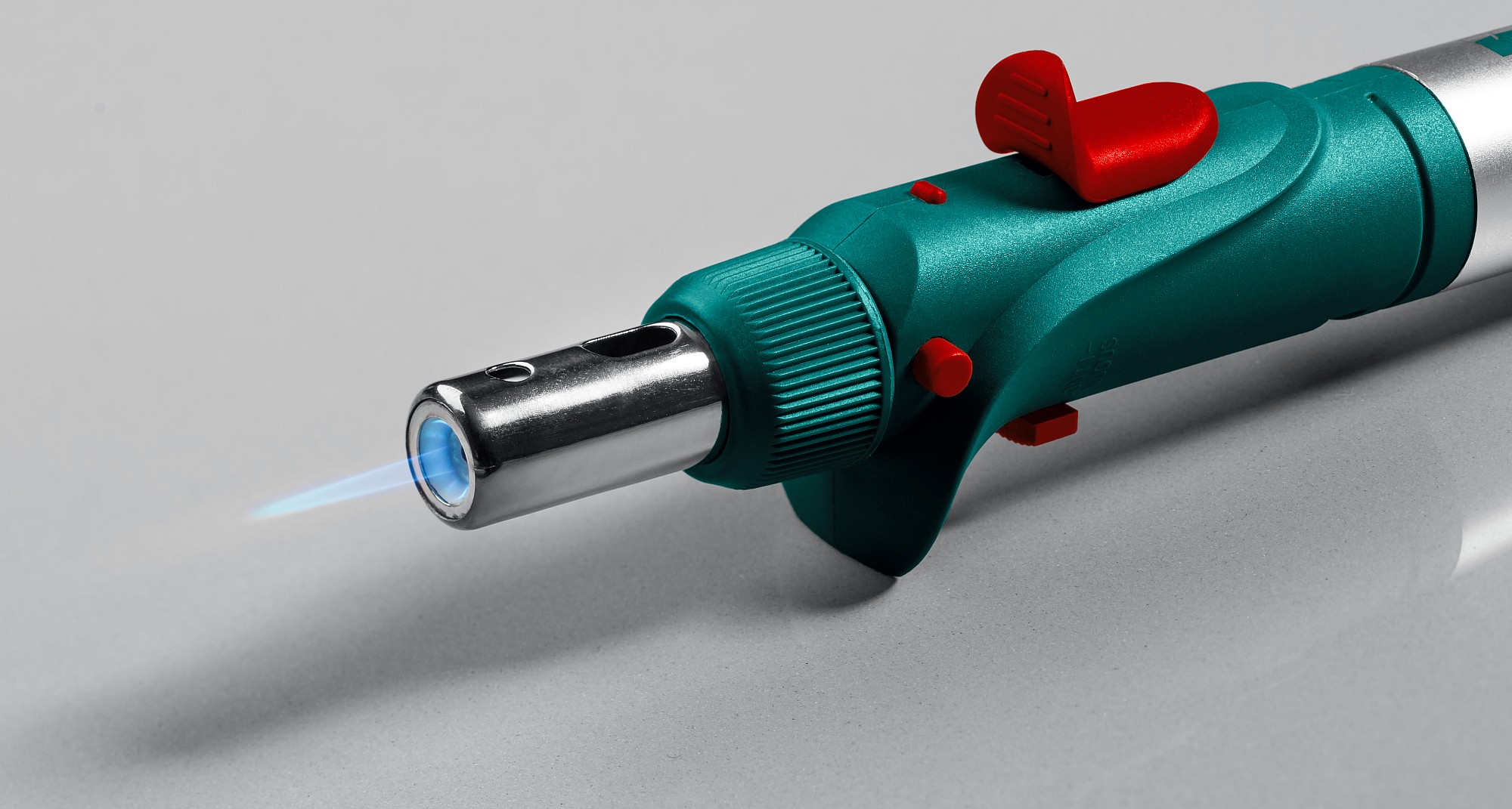 KRAFTOOL SolderGas, 120 K, 30 - 120 Вт, 1300°С, горелка, фен, пьезоподжиг, набор 10 в 1, газовый паяльник (55503-H10)