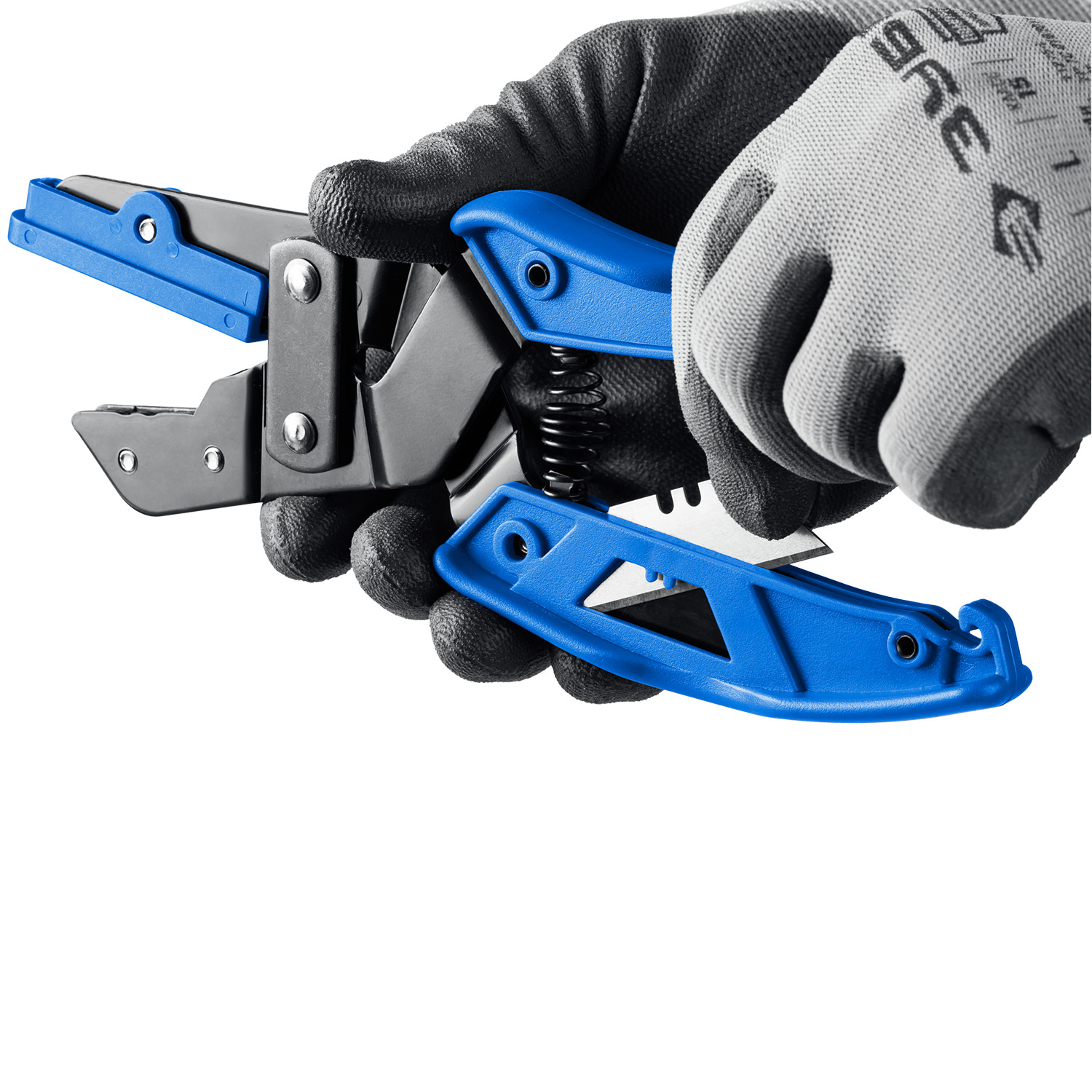 ЗУБР Универсал, для пластмассовых и резиновых профилей, угловые ножницы со сменным трапециевидным лезвием, Профессионал (23371)