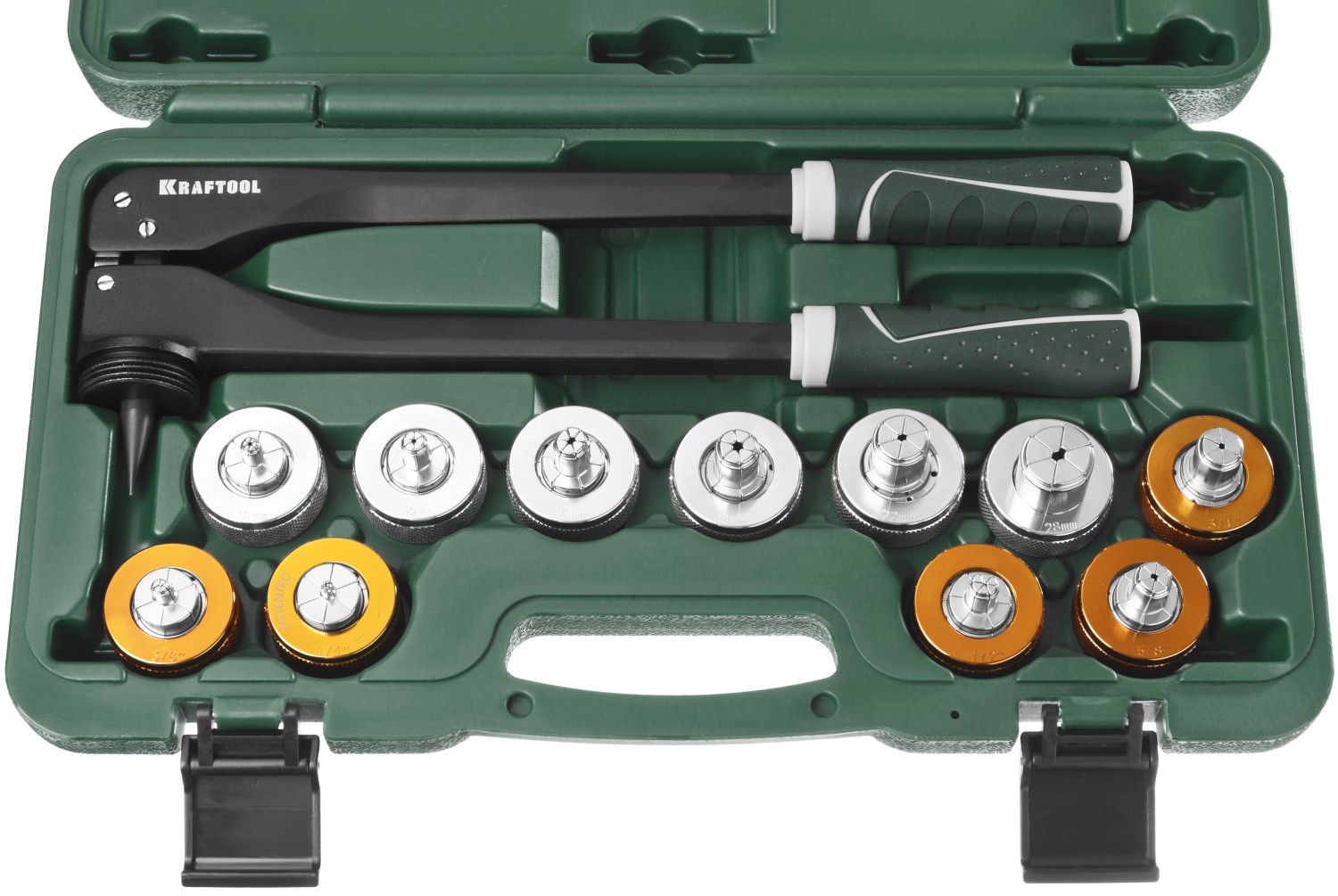 KRAFTOOL Pro Cut, 10 - 28 мм, 1/4 - 7/8″, расширитель-калибратор для труб (23650-H12)