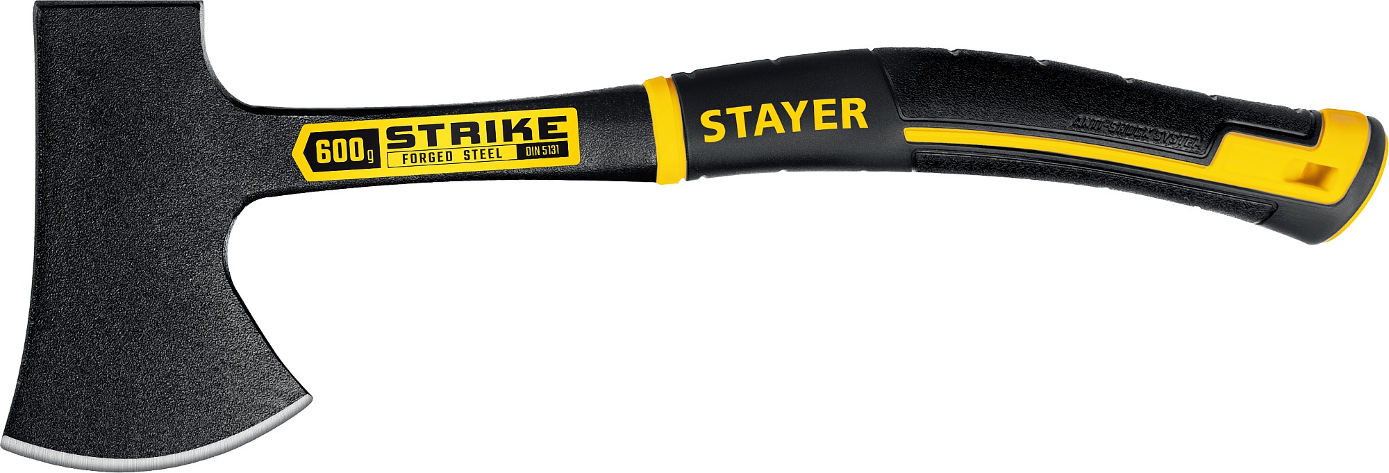 STAYER STRIKE, 600/850 г, 330 мм, цельнометаллический топор, Professional (2065-06)