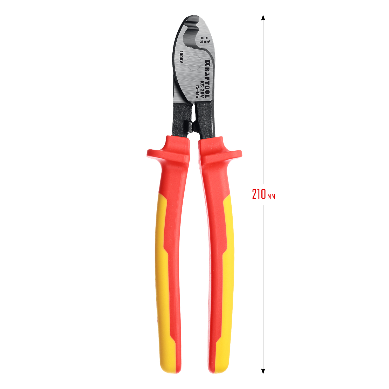 KRAFTOOL KS-20V, 1000 В, d 11мм, 200мм, диэлектрический кабелерез (23333-20V)