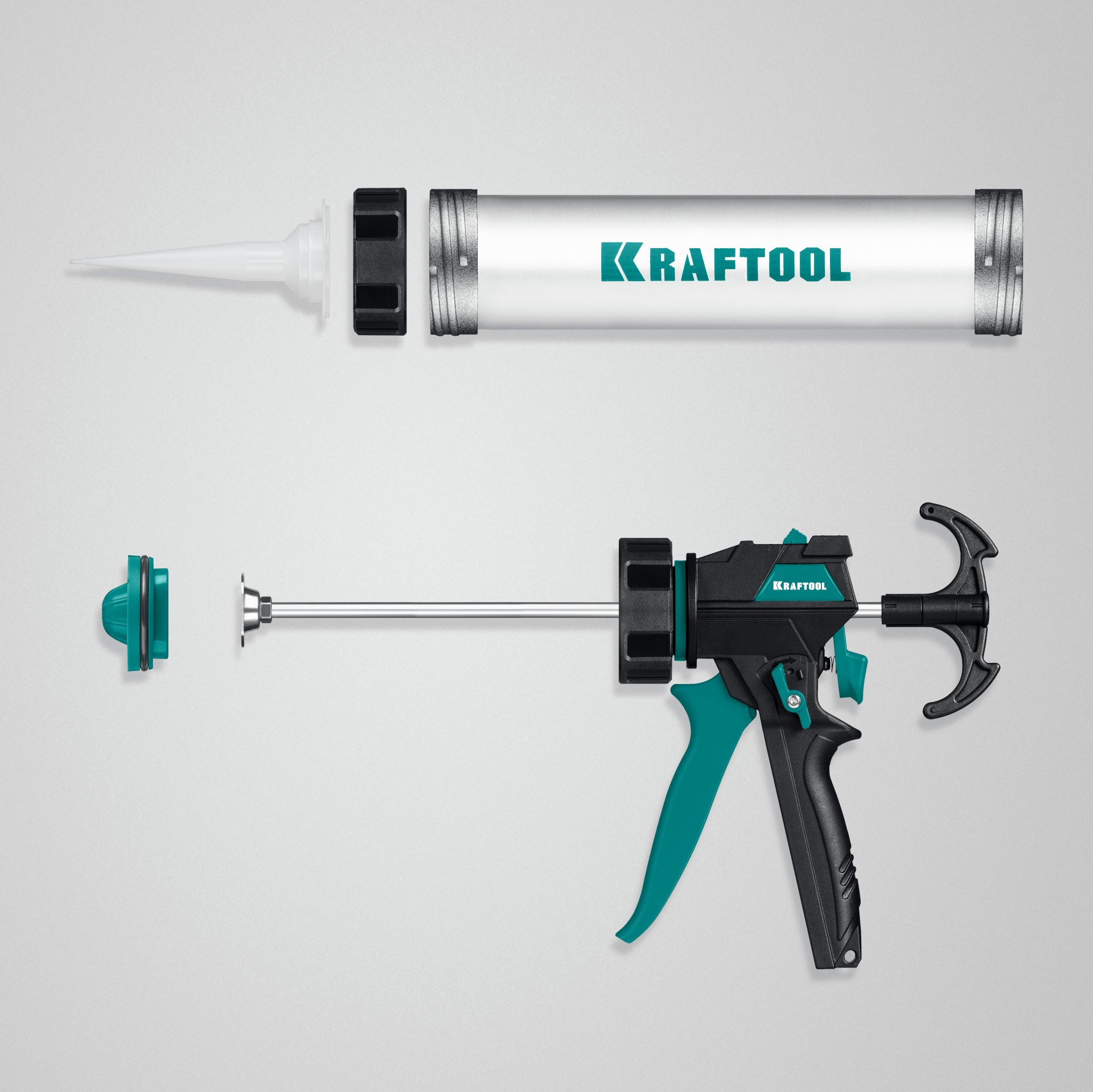 KRAFTOOL ULTRA 600 мл, прямой забор, регулировка силы давления, вариативная антикапельная система, закрытый пистолет для герметикаа (06677-60)