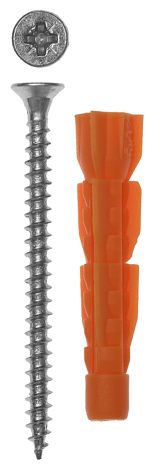 ЗУБР 12 х 71 мм, 3 шт, без бортика, универсальный дюбель с шурупом (4-301196-12-071)