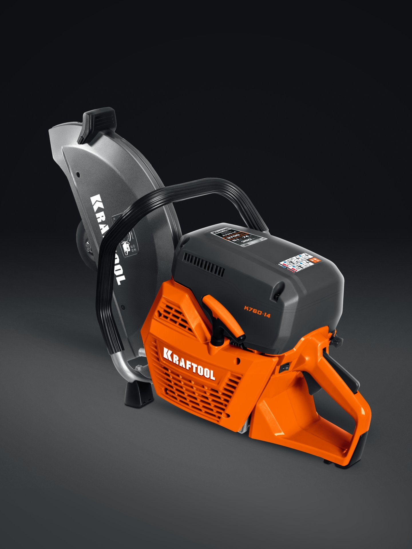 KRAFTOOL 3700 Вт, 350 мм, без диска, бензорез по металлу (рельсорез) (K760-14)