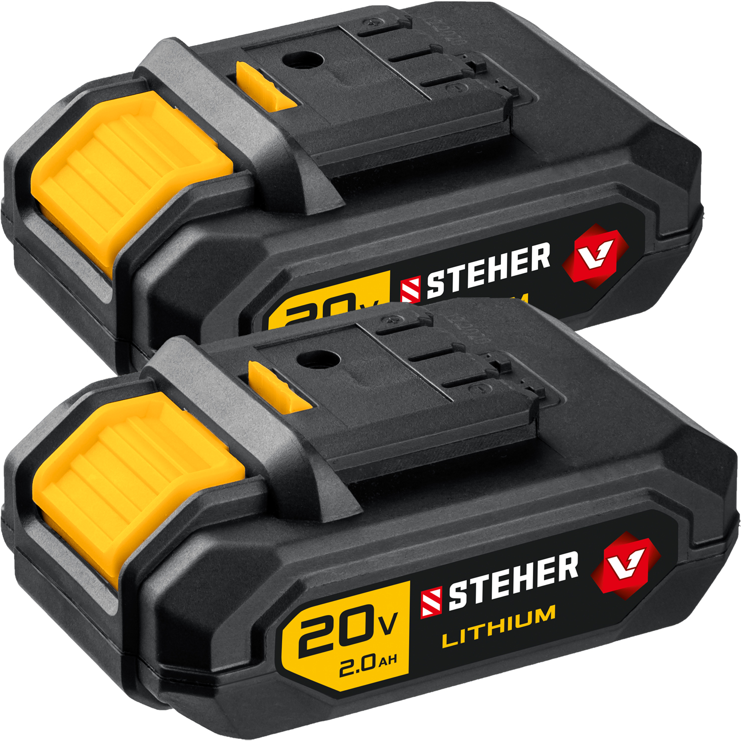 STEHER V1, 20 В, 45 Н·м, 2 АКБ (2 А·ч), бесщеточная дрель-шуруповерт, кейс (CDB-200-2)