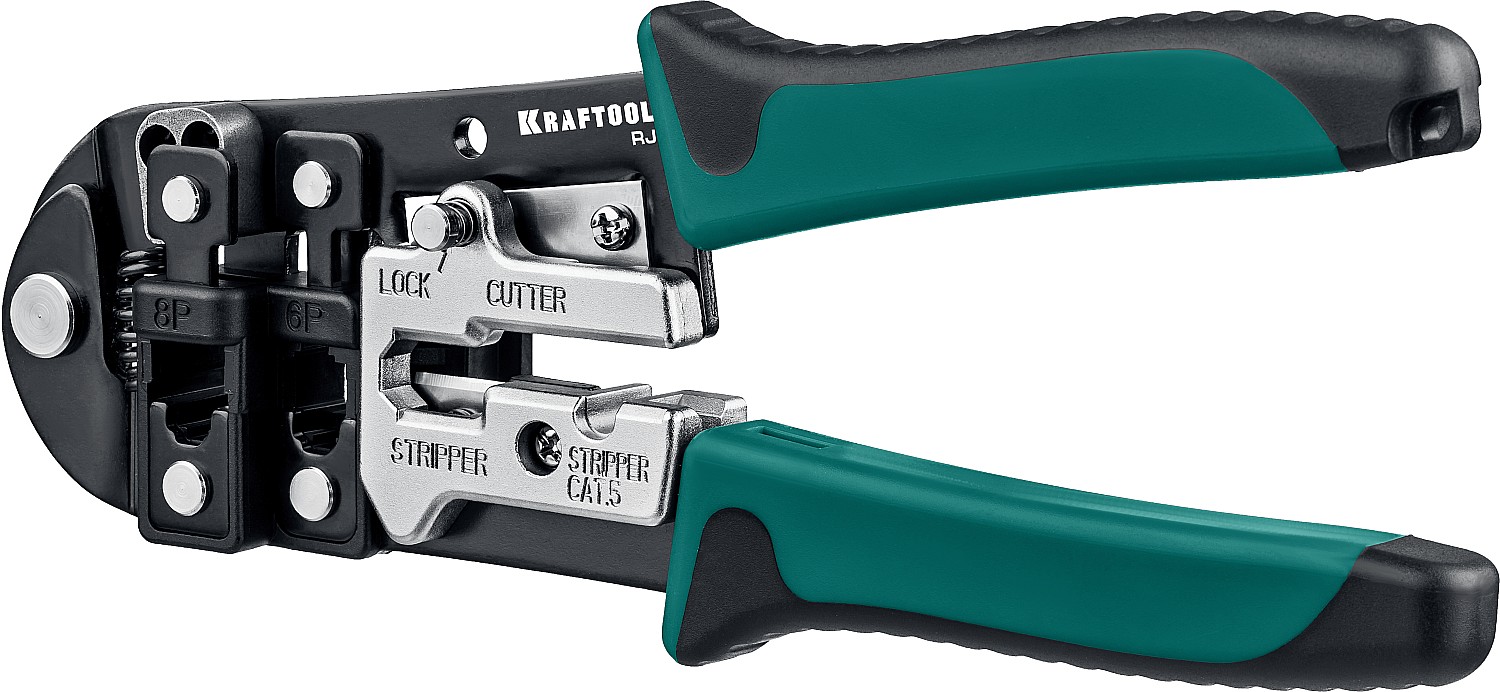 KRAFTOOL RJ, (RJ45, RJ11,RJ12), универсальный кримпер (22699)