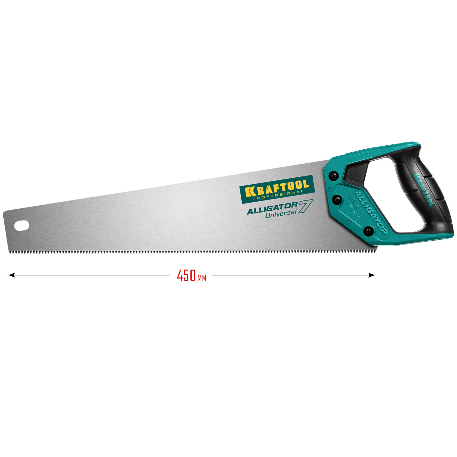 KRAFTOOL Alligator Universal 7, 450 мм, универсальная ножовка (15004-45)