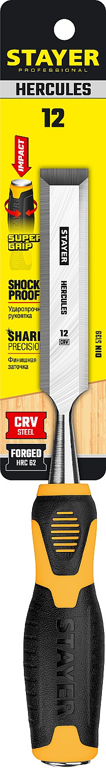 STAYER Hercules, 12 мм, стамеска-долото, Professional (18205-12)