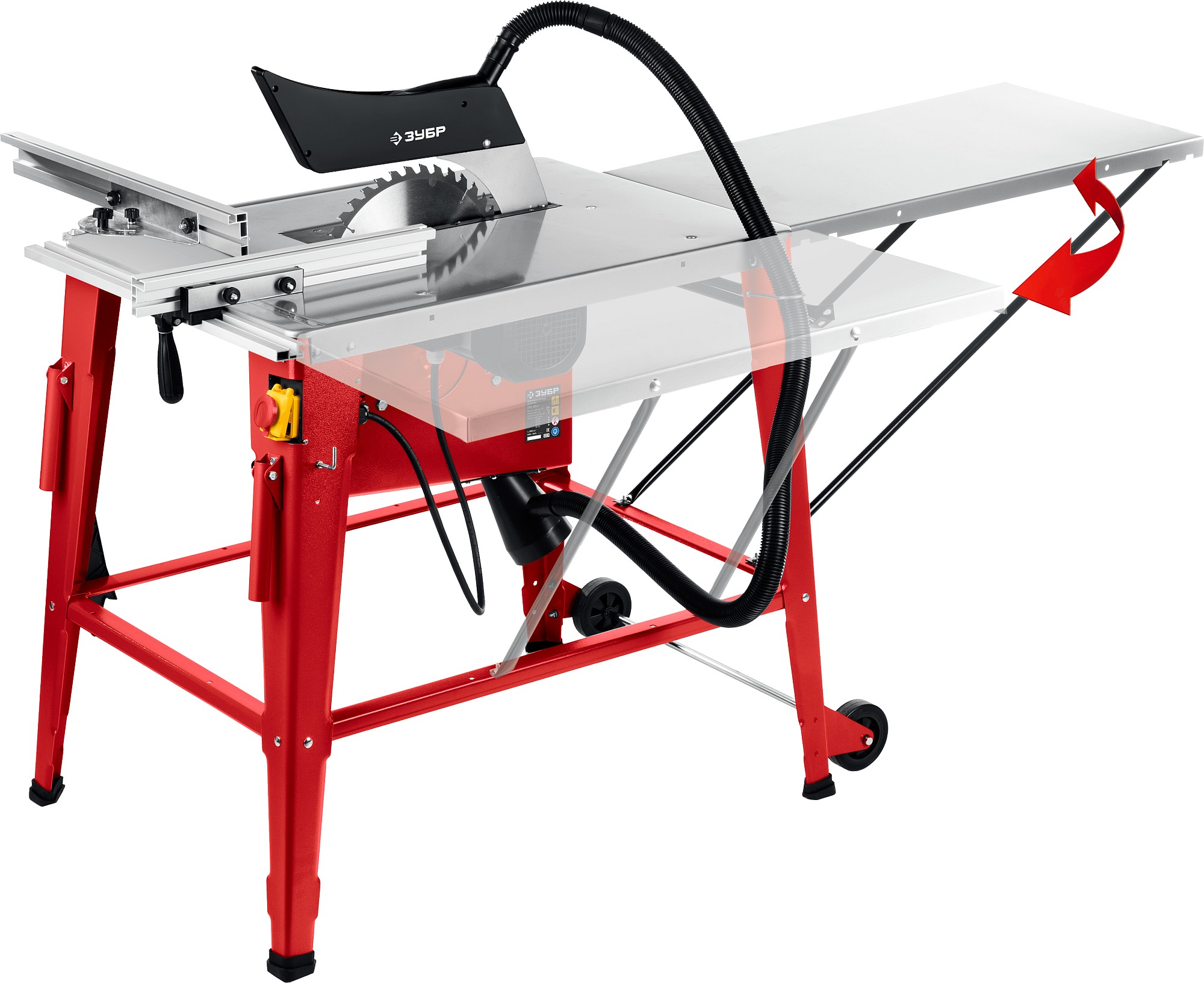 ЗУБР d 315 мм, 2200 Вт, распиловочный станок с удлинителем (СРЦ-315су)