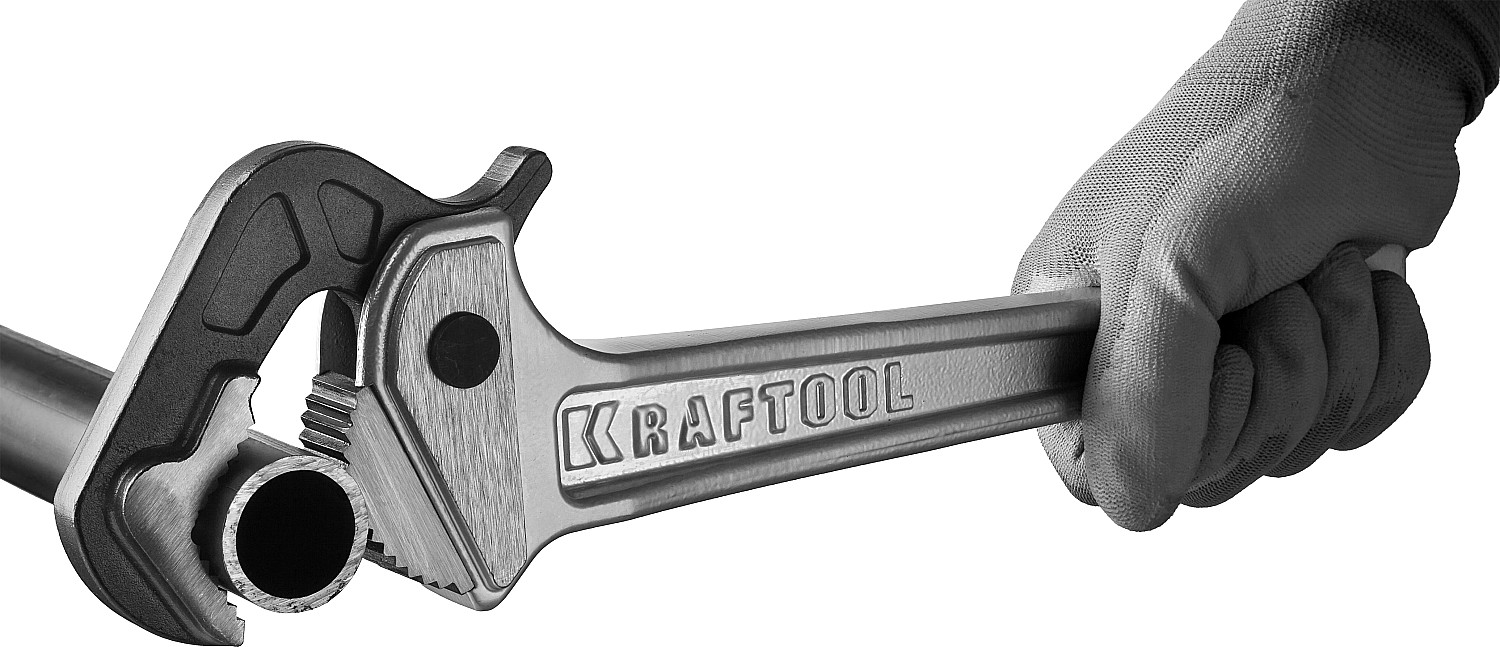 KRAFTOOL MASTERGRIP, 1.5″, 18 - 51 мм, 330 мм, быстрозажимной трубный ключ (27365-14)