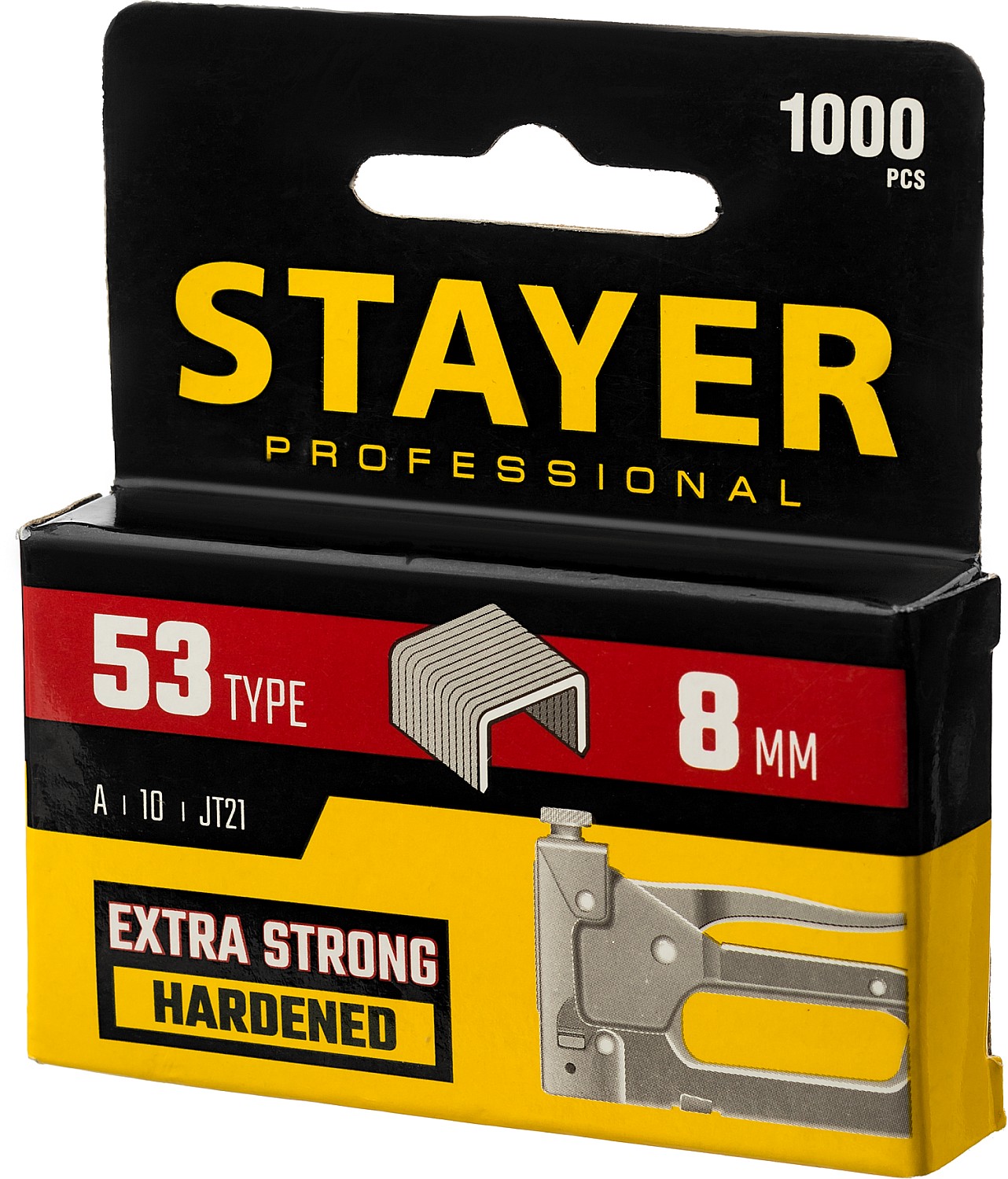 STAYER скобы тип 53 (A/10/JT21), 8 мм, калибр 23GA. 1000 шт. (3159-08)