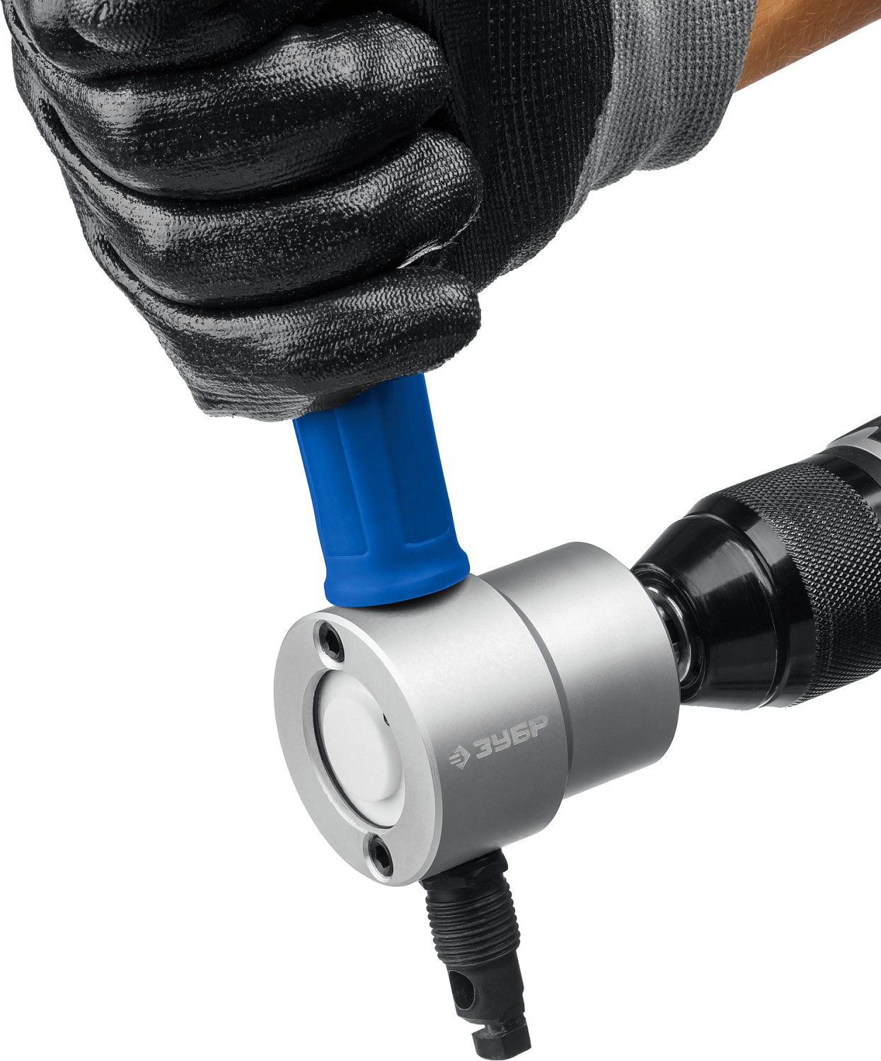 ЗУБР Сверчок, насадка-ножницы для реза листового металла, Профессионал (23293)