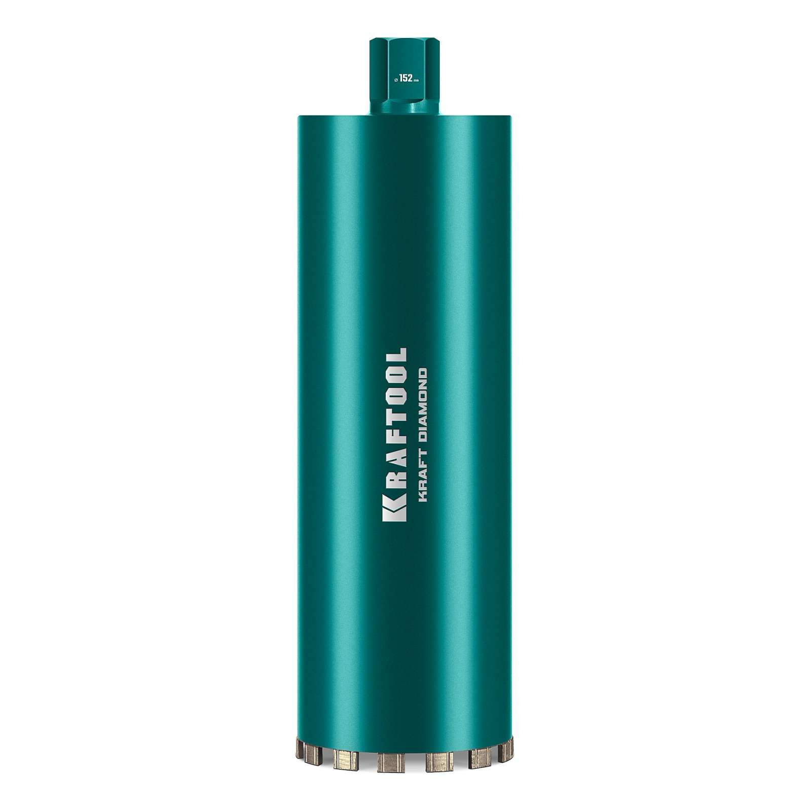 KRAFTOOL DIAMOND 152 мм (450 мм, 1 1/4″, лазерная сварка сегментов), Алмазная Коронка по железобетону (29825-152)