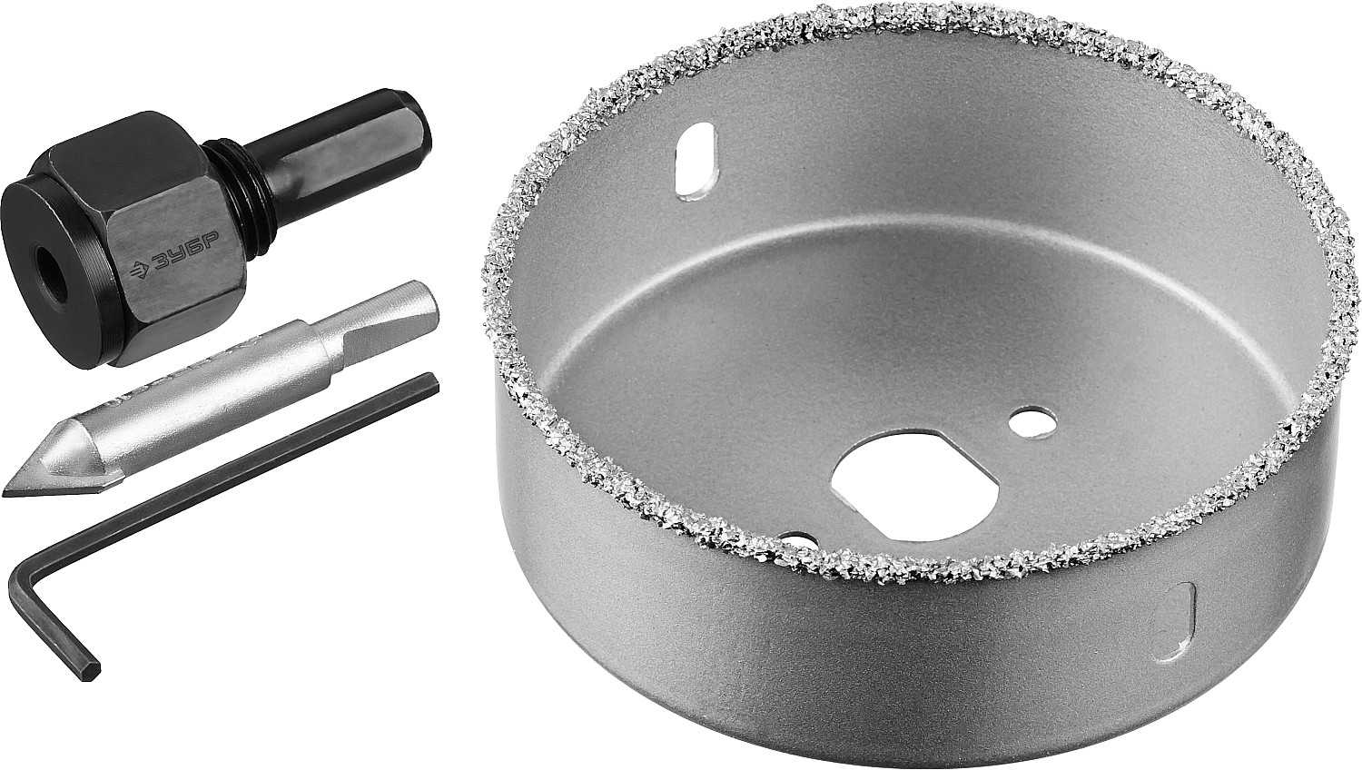 ЗУБР 89 мм, L 25 мм, карбид вольфрама, коронка-чашка, Профессионал (33360-089)