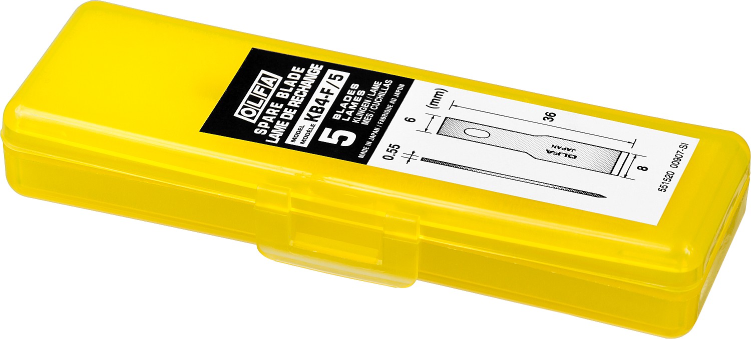 OLFA 6 мм, для ножа, лопаточные лезвия (OL-KB4-F/5)