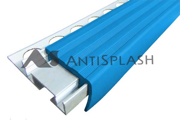 Профили закладные алюминиевые «SafeStep» синий (тип 2), 2,4 м