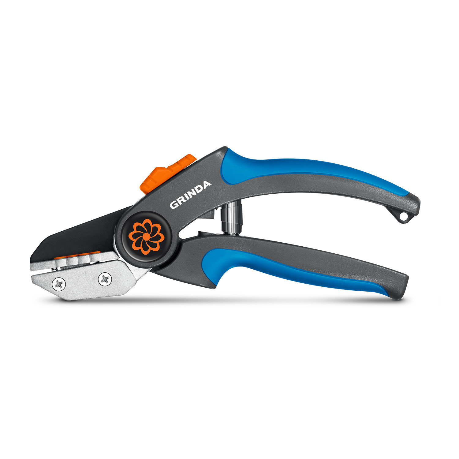 GRINDA P-56, 205 мм, легированная сталь, двухкомпонентные рукоятки, контактный секатор, PROLine (423456)
