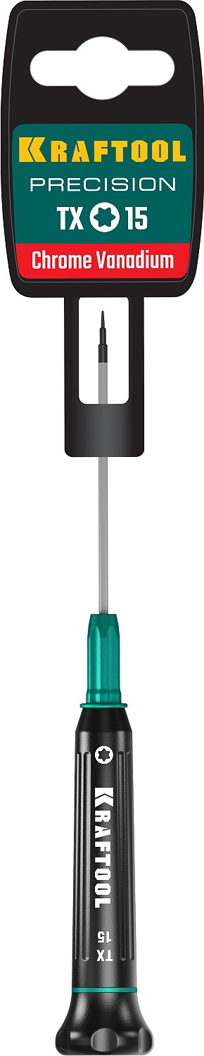 KRAFTOOL Precision, TX15, отвертка для точных работ (25684-15)