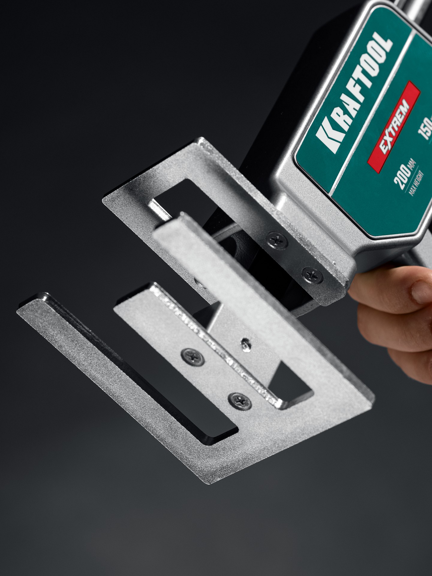 KRAFTOOL EXTREM 150 кг, 200 мм подъем, усиленный алюминиевый корпус, закаленная стальная рейка, подъемник универсальный (33263)